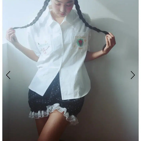 [BUNJANG] SHAKIRI MOGU DOT LACE SHORTS (BLACK) / 샤키리 MOGU DOT LACE SHORTS (BLACK)도트팬츠