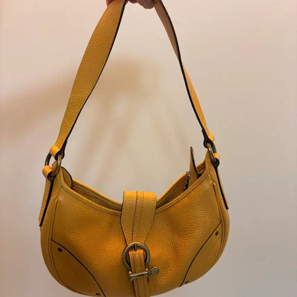 [BUNJANG] Burberry Yellow Hobo Bag / [버버리] 옐로우 호보백