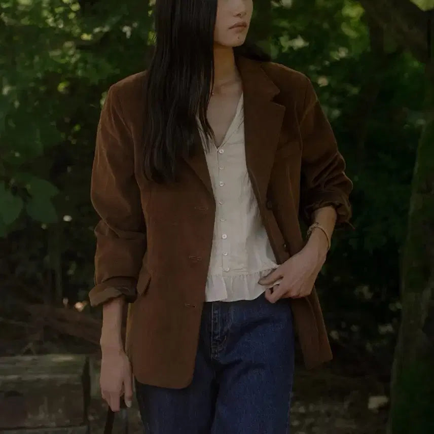 [BUNJANG] Til A Dye Corduroy Classic Jacket Camel / 새옷) 틸아이다이 코듀로이 클래식 자켓 FREE 카멜