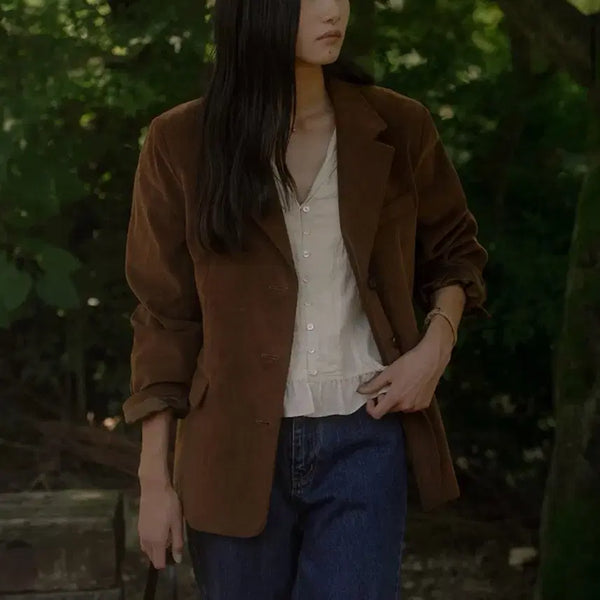 [BUNJANG] Til A Dye Corduroy Classic Jacket Camel / 새옷) 틸아이다이 코듀로이 클래식 자켓 FREE 카멜