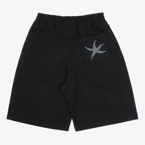 [BUNJANG] The Coldest Moment TCM Back Logo Half Sweatpants Black / 더콜디스트모먼트 TCM 백 로고 하프 스웨트 팬츠 블랙 TCM back logo half sweat pants (black)