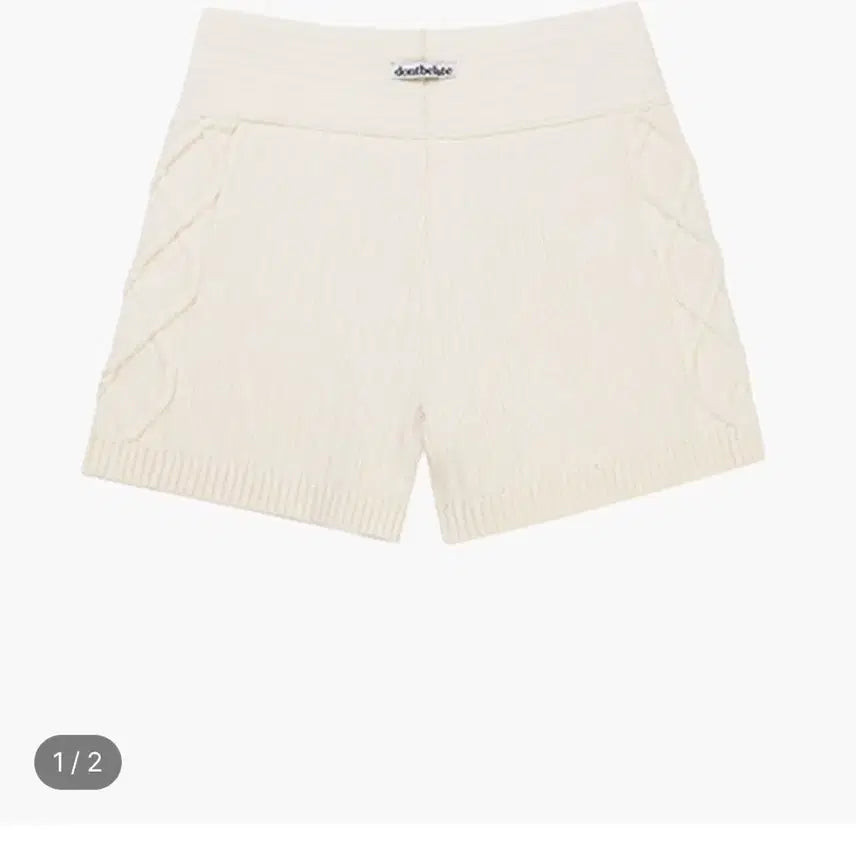[BUNJANG] De'ov The Lorain Soft Cable Knit Shorts Ivory / 소프트 케이블 니트 숏츠 아이보리 드오브 더로랑 황언니 하나언니