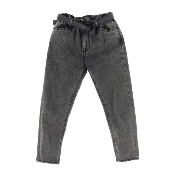 [BUNJANG] Off-White Slim Low Crotch Belted Denim Pants / 오프화이트 슬림 로우 크로치 벨티드 데님 팬츠