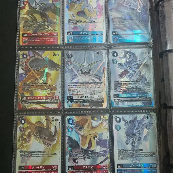 [BUNJANG] Digimon Omegamon Binder Card Set (9 Types) - Japanese Edition / (일판) 디지몬 오메가몬 바인더 카드 세트 9종일괄