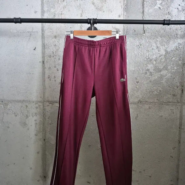 [BUNJANG] Lacoste Burgundy Training Track Pants Size 80 / 라코스테(80) 버건디색 트레이닝 팬츠