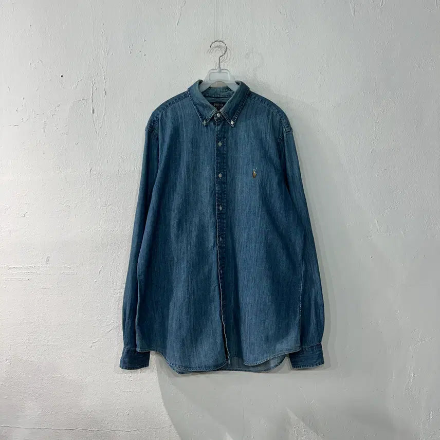 [BUNJANG] Polo Ralph Lauren Denim Shirt / 폴로랄프로렌 데님 청남방 100-105