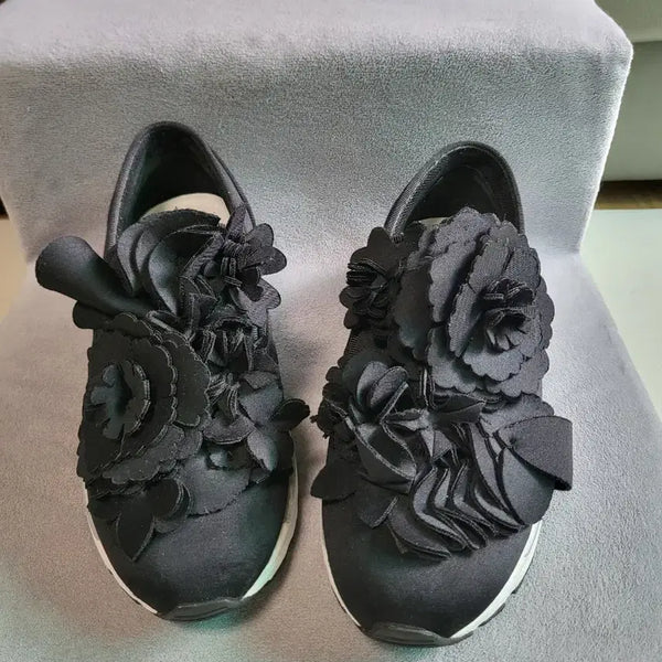 [BUNJANG] SUECOMMA BONNIE Flower Sneakers Black 250 / 슈콤마보니 플라워 스니커즈 블랙 250