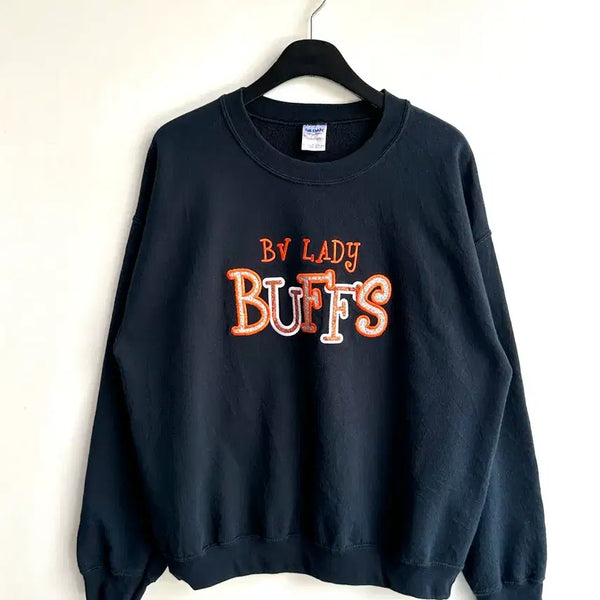 [BUNJANG] Gildan BUFFS Team Sweatshirt Black L / 길단 BUFFS 팀 맨투맨 블랙 L