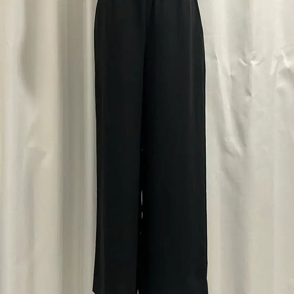 [BUNJANG] SYSTEM 2024 Black Wide Pants / SYSTEM 시스템 24년 블랙 와이드 팬츠 64-94
