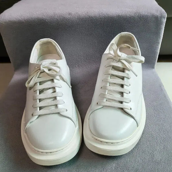 [BUNJANG] P-31 Black Label Oversol White Sneakers (Size 37) / P-31 오버솔 블랙라벨 화이트 스니커즈 37