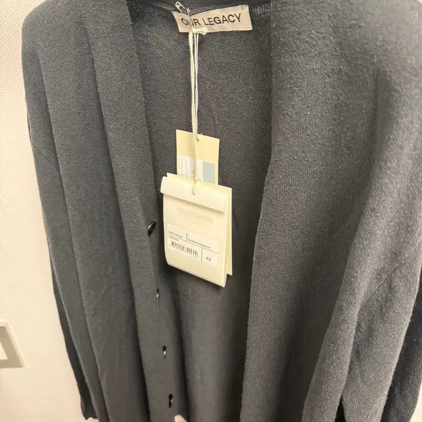 [BUNJANG] Our Legacy Silk Cardigan Dark Grey Size 46 / Our Legacy 아워레가시 실크 가디건 다크 그레이 46