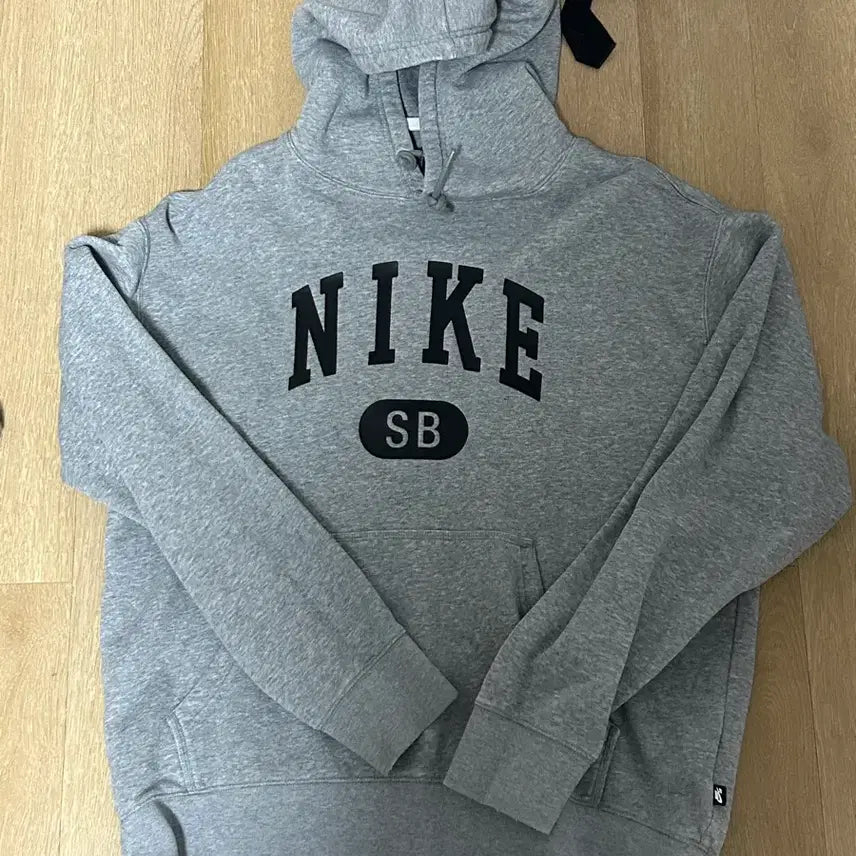 [BUNJANG] Nike SB Logo Hoodie Gray / 나이키 sb 후드티
