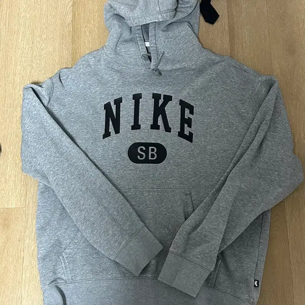 [BUNJANG] Nike SB Logo Hoodie Gray / 나이키 sb 후드티