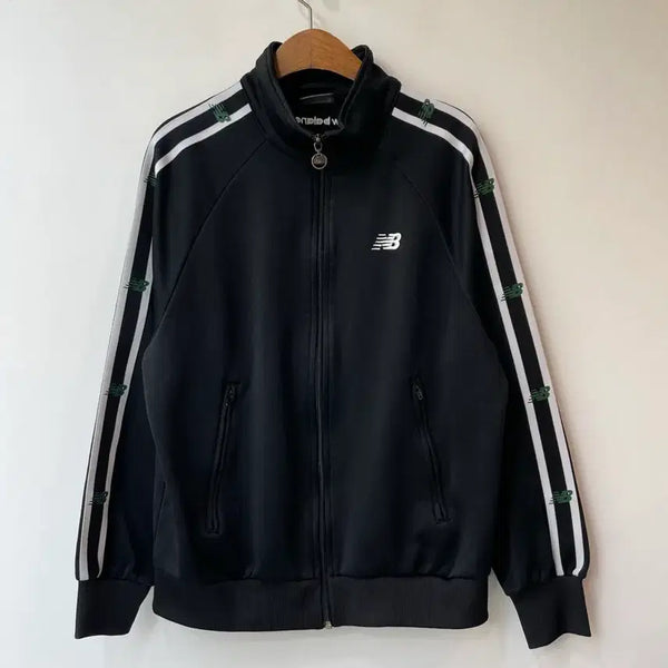 [BUNJANG] New Balance Black Track Top Zip-Up Jacket S / 뉴발란스 블랙 트랙탑 져지 집업 자켓 s