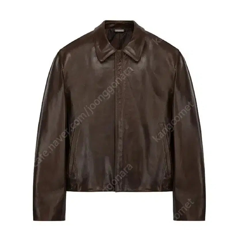 [BUNJANG] Tonywack Cowhide Leather Jacket Brown L / 토니웩 카우하이드 레더자켓 브라운 L