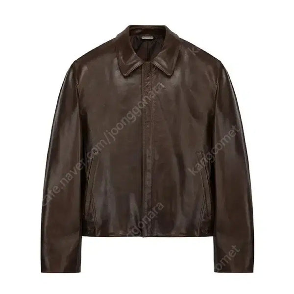 [BUNJANG] Tonywack Cowhide Leather Jacket Brown L / 토니웩 카우하이드 레더자켓 브라운 L