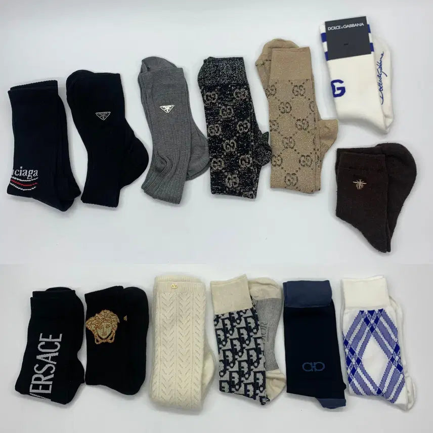 [BUNJANG] Gucci, Balenciaga, Prada 13-Piece Sock Set / 267002598 구찌,발렌시아가,프라다 등 13SET
