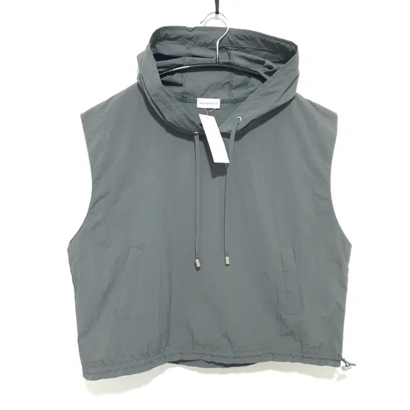 [BUNJANG] Anymore Sleeveless Cropped Hoodie / 애니원모어 민소매 바스락 후드 F_S2644