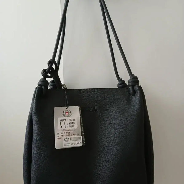 [BUNJANG] Moncross Black Leather Crossbody Bag / (완전 새 상품)몽크로스 가죽 가방 블랙 색상