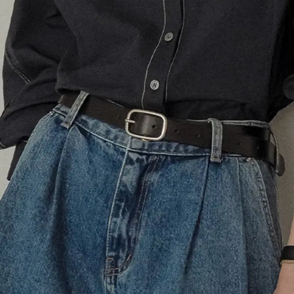 [BUNJANG] Tiladye Italian Cowhide Leather Belt / 틸아이다이 이태리 소가죽 벨트 새것