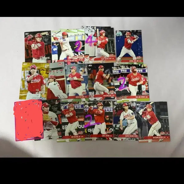[BUNJANG] SSG Landers KBO Baseball Cards Bundle / SSG 랜더스 kbo 카드 일괄 페러렐 승리부적 레코드 홀로