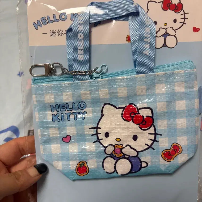 [BUNJANG] Hello Kitty Mini Tarpaulin Bag Keychain / 헬로키티 미니 타포린백 키링