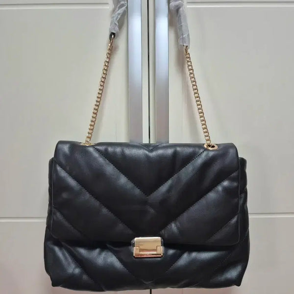 [BUNJANG] ZARA Chain Shoulder Bag - Large Padded Bag / [새상품] 자라 ZARA 체인 숄더백 / 빅사이즈 패딩 가방