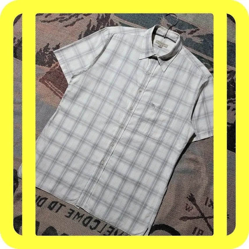 [BUNJANG] Burberry London Check Short Sleeve Shirt / 버버리 런던 체크 반팔 셔츠 M~L 정품