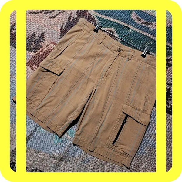 [BUNJANG] Nike Checked Cargo Shorts 34 Inch / 나이키 체크 카고 반바지 34 인치