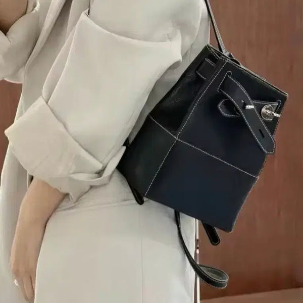 [BUNJANG] Saffiano Leather Backpack / [새상품] 사피아노 가죽 백팩 / 직장인 대학생 책가방