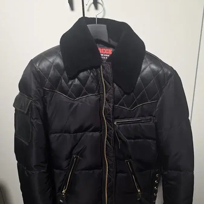 [BUNJANG] Tropical Clothing Style Motorcycle Down Jacket / 트로피클로딩 스타일 모터사이클 다운자켓