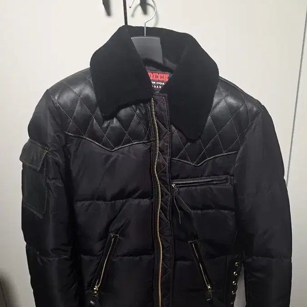 [BUNJANG] Tropical Clothing Style Motorcycle Down Jacket / 트로피클로딩 스타일 모터사이클 다운자켓