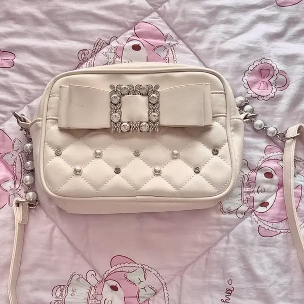 [BUNJANG] Noemi Bijou Bag White / 배포 노에미 비쥬백 화이트 양지뢰 양산형 스나계 가방