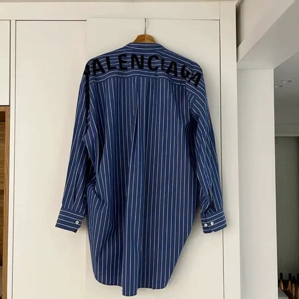 [BUNJANG] Balenciaga Striped Logo Shirt / 발렌시아가 스트라이프 셔츠