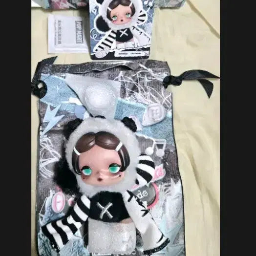 [BUNJANG] Pop Mart Skullpanda Off Mode Series Self Mode Doll Keychain / (시크릿) 팝마트 스컬판다 오프 모드 시리즈 인형 키링 셀프 모드