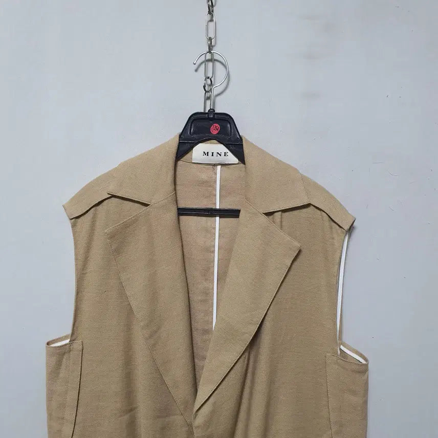 [BUNJANG] MIND By Handsome Women's Wool Blend Vest Beige / 1354) 마인 한섬 여성 마 혼방 조끼 82-94-160