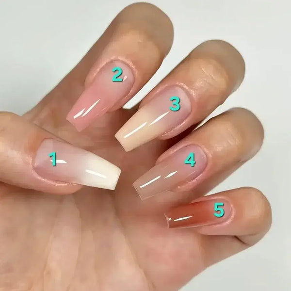 [BUNJANG] Handmade Syrup Gel Nail Tips - Full Color/Gradient / [시럽젤 풀컬러/그라데이션_수제네일팁] #상점소개글 필독 :)