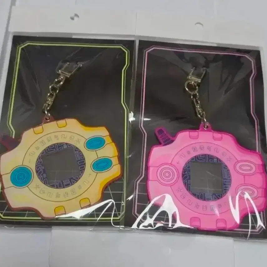 [BUNJANG] Digimon Adventure Digivice Acrylic Keychain Ruki & Nari Bundle Set / 디지몬 어드벤처전 디지바이스 아크릴 키링 리키&나리 일괄