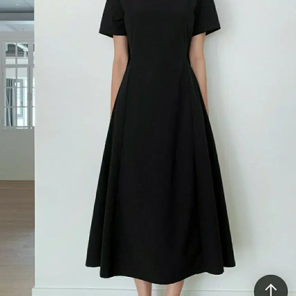 [BUNJANG] Spandex Blend Wrinkle-Resistant Back Slit Dress / 새상품) 44~ 99 스판 바스락 뒤트임 원피스