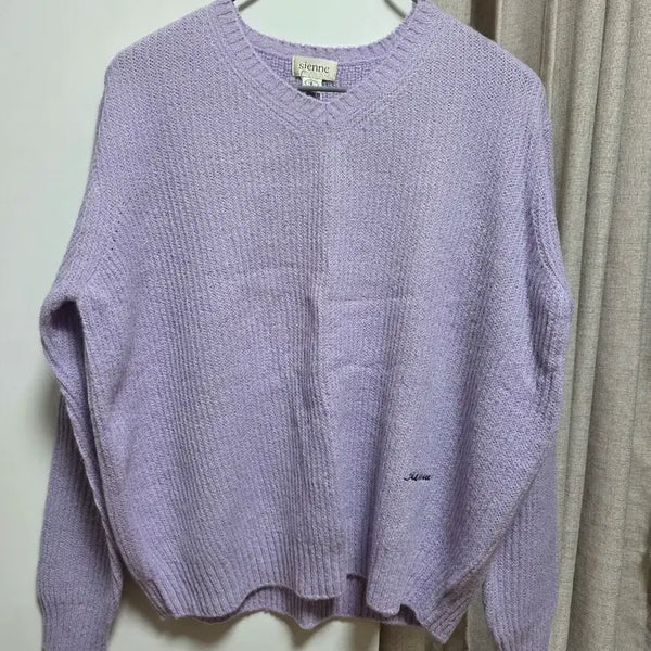 [BUNJANG] Sienne Lavender Knit New Product / 시엔느 라벤더 니트 새제품