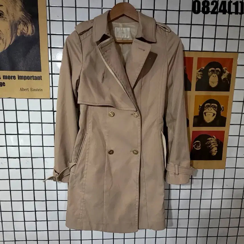 [BUNJANG] CC Collect Beige Trench Coat / cc collect 베이지색 트렌치 코트 88 0824