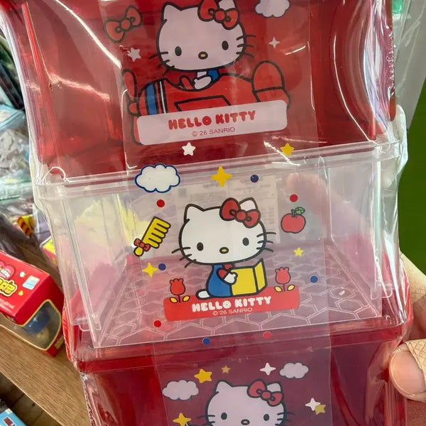 [BUNJANG] Sanrio Hello Kitty 3-Tier Storage Box (B-Grade) / 헬로키티 정품 3단 보관함 (B급)