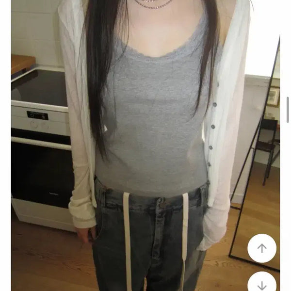 [BUNJANG] Easeas Tencel Cardigan Ivory / 이즈이즈 텐셀 가디건 아이보리 새상품 easeas new tencel cardigan
