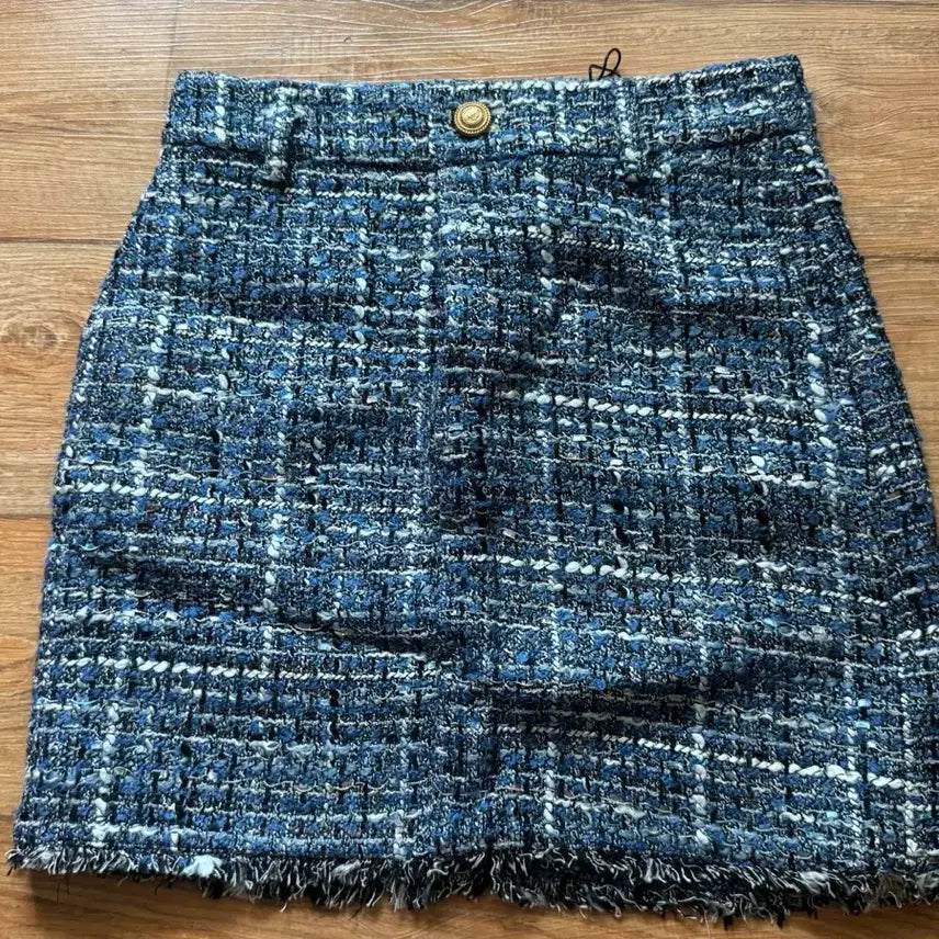 [BUNJANG] ZARA Tweed Check Mini Skirt / 자라 트위드 스커트