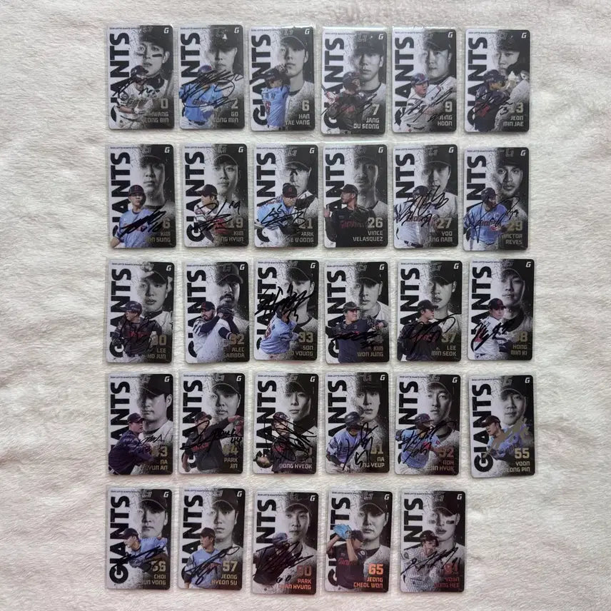 [BUNJANG] LOTTE GIANTS 2025 Popup Photocard Bundle Set (29 Types) / 롯데 자이언츠 25년 팝업포카 29종 일괄 판매합니다