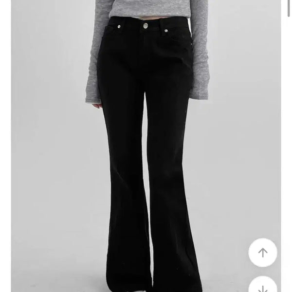 [BUNJANG] Black Up Romtel Low-Waist Bootcut Pants / 블랙업 롬텔 로우웨이스트 부츠컷 팬츠 ootj 바지 새상품