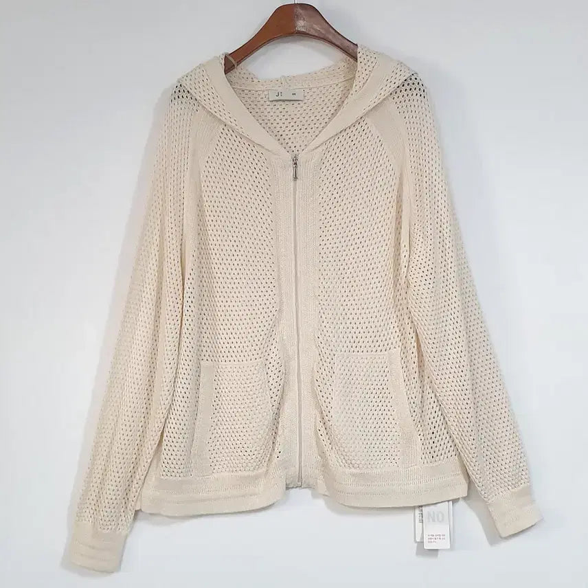 [BUNJANG] J BY Punching Knit Hooded Zip-Up / 새상품) J BY 펀칭니트 후드짚업 66