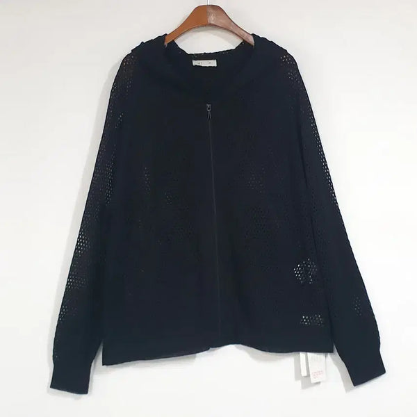 [BUNJANG] J BY Punching Knit Hood Zip-Up / 새상품) J BY 펀칭니트 후드짚업 66