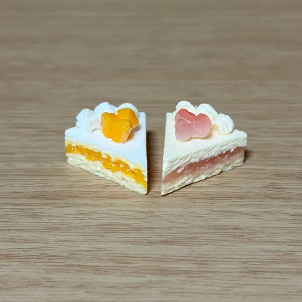 [BUNJANG] Miniature Fruit Slice Cake Set (2 Types) / 미니어쳐 과일 조각 케이크 2종