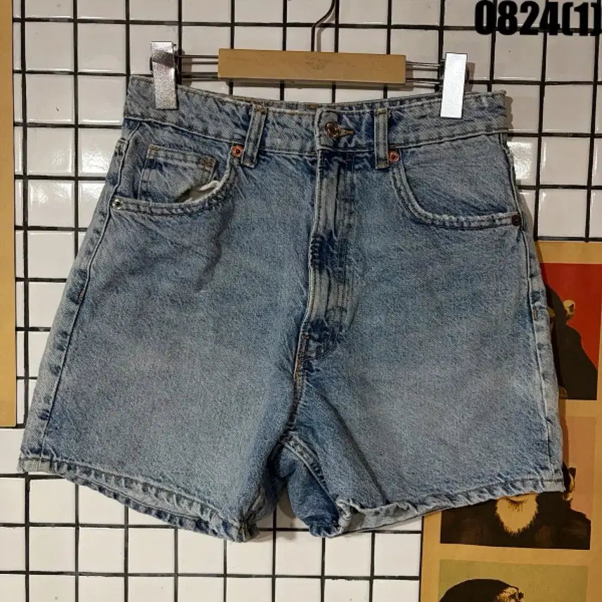 [BUNJANG] Zara Light Wash Denim Shorts / 자라 데님 숏팬츠 연청 0824